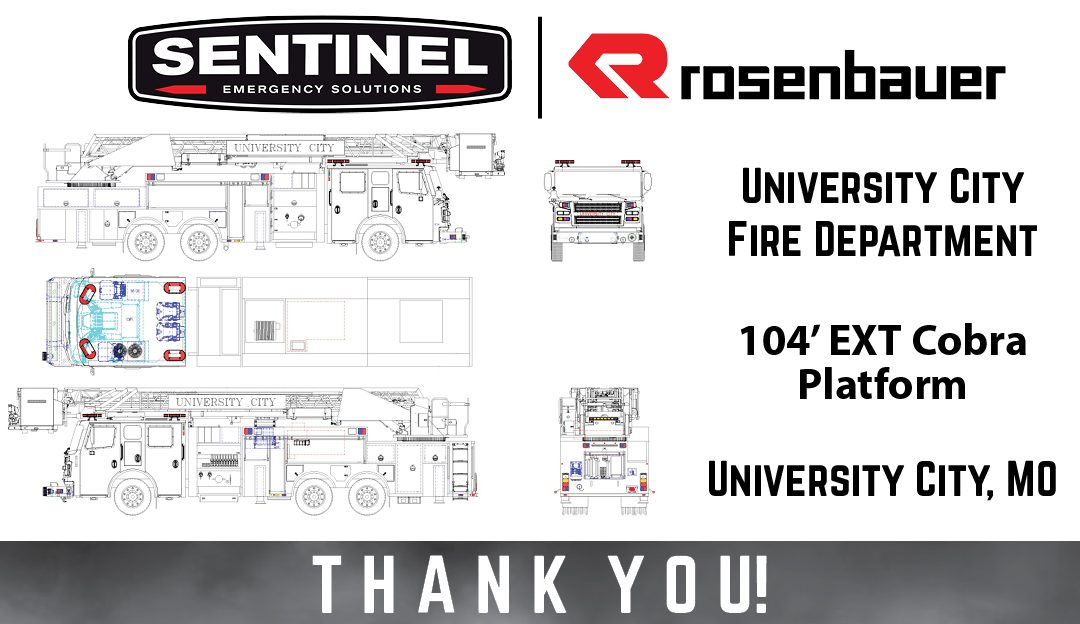 University City Fire Department (University City, Missouri) 104′ EXT Cobra Platform Aerial