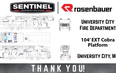 University City Fire Department (University City, Missouri) 104′ EXT Cobra Platform Aerial